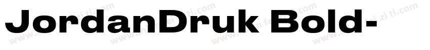 JordanDruk Bold字体转换